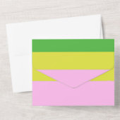 Bild drei Farben Kunst All In One Einladung (Rückseite)