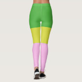 Bild drei Farben Kunst Leggings (Rückseite)