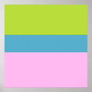 Bild drei Farben Kunst Poster