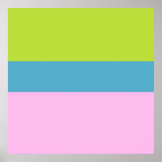 Bild drei Farben Kunst Poster