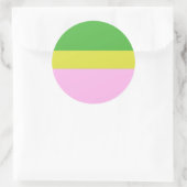 Bild drei Farben Kunst Runder Aufkleber (Tasche)