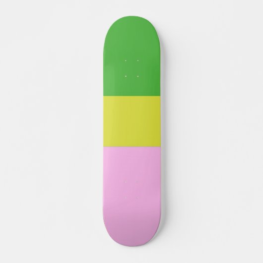 Bild drei Farben Kunst Skateboard (Vorne)