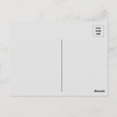 Bild einer afrikanischen Elefantenpostkarte Postkarte (Rückseite)