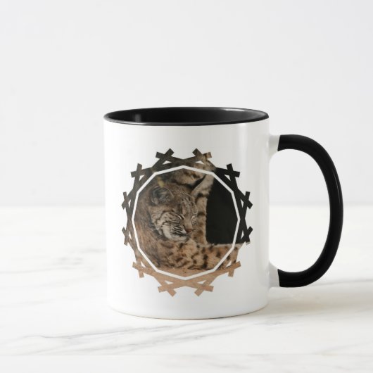 Bild einer Bobcat-Kaffee-Tasse Tasse (Rechts)