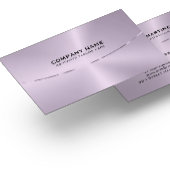 Bild einer metallisch Lila Textur Visitenkarte