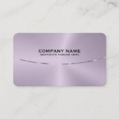 Bild einer metallisch Lila Textur Visitenkarte (Vorderseite)