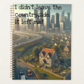 Bild einer niedlichen Hütte mit einer Stadt in der Planer (Vorderseite)