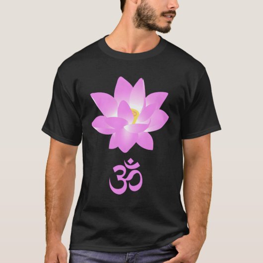 Bild einer rosa Lotus-Blume T-Shirt (Vorderseite)