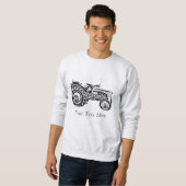 Bild eines alten grauen Massetraktors Sweatshirt (Vorne ganz)