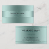 Bild eines blau-grünen Metalls mit glänzenden Stre Visitenkarte (Vorne/Hinten)