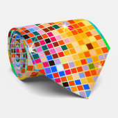 Bild eines farbenfrohen Disco-Glitzer Krawatte (Gerollt)