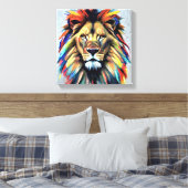 Bild eines großen Löwen Leinwanddruck (Insitu (Schlafzimmer))