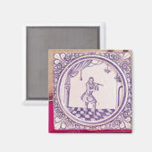Bild eines Klarinettisten, 1706 Magnet (Vorderseite/Rückseite)