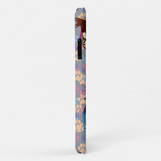 Bild eines Pitbullenhundes Case-Mate iPhone Hülle (Hinten/Rechts)