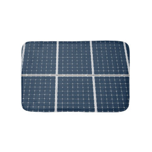 Bild eines solaren Powers lustig Badematte