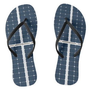 Bild eines solaren Powers lustig Badesandalen