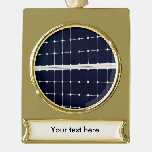 Bild eines solaren Powers lustig Banner-Ornament Gold (Vorderseite)