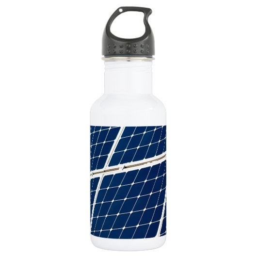 Bild eines solaren Powers lustig Edelstahlflasche (Vorderseite)