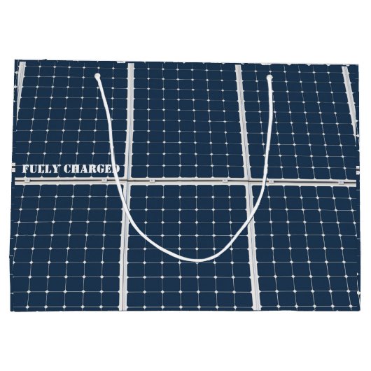 Bild eines solaren Powers lustig Große Geschenktüte (Rückseite)