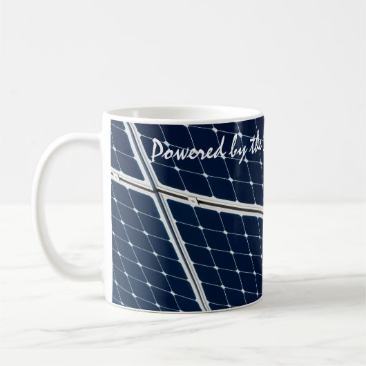 Bild eines solaren Powers lustig Kaffeetasse (Links)