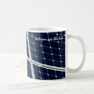 Bild eines solaren Powers lustig Kaffeetasse
