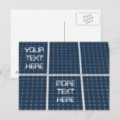 Bild eines solaren Powers lustig Postkarte (Vorne/Hinten)