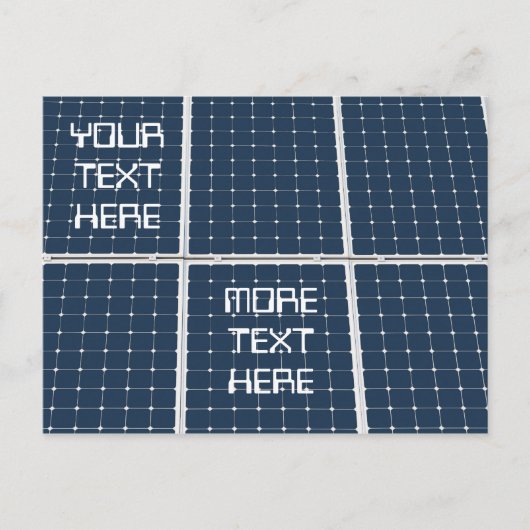 Bild eines solaren Powers lustig Postkarte (Vorderseite)