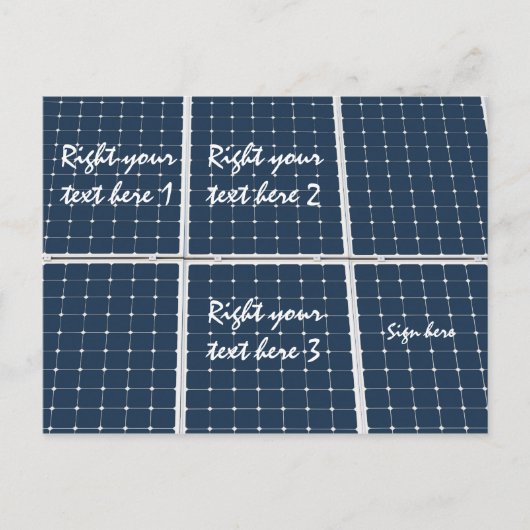 Bild eines solaren Powers lustig Postkarte (Vorderseite)