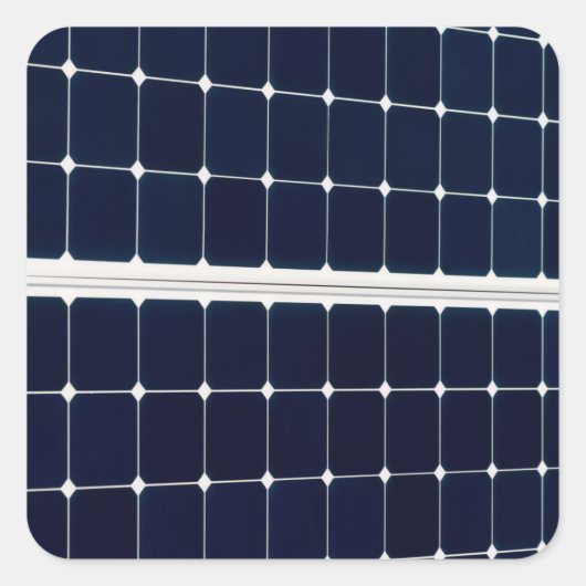 Bild eines solaren Powers lustig Quadratischer Aufkleber (Vorderseite)