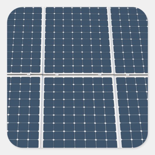 Bild eines solaren Powers lustig Quadratischer Aufkleber (Vorderseite)