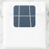 Bild eines solaren Powers lustig Quadratischer Aufkleber (Tasche)