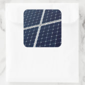 Bild eines solaren Powers lustig Quadratischer Aufkleber (Tasche)