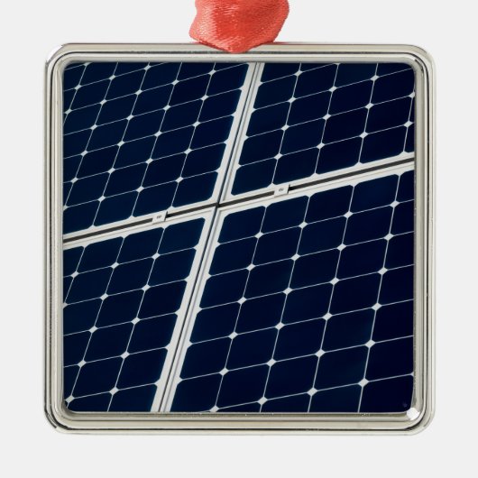 Bild eines solaren Powers lustig Silbernes Ornament (Vorne)
