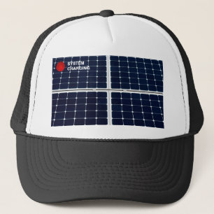Bild eines solaren Powers lustig Truckerkappe
