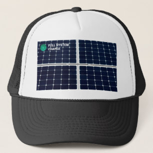 Bild eines solaren Powers lustig Truckerkappe