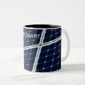 Bild eines solaren Powers lustig Zweifarbige Tasse (VorderseiteRechts)
