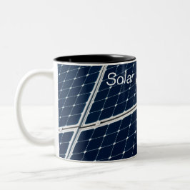 Bild eines solaren Powers lustig Zweifarbige Tasse