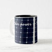 Bild eines solaren Powers lustig Zweifarbige Tasse (Vorderseite Links)