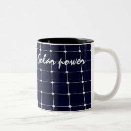 Bild eines solaren Powers lustig Zweifarbige Tasse