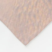 Bild eines Strandes bei Sonnenaufgang Fleecedecke (Ecke)