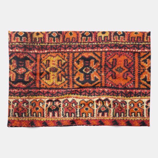 Bild eines Vintagen Teppichs. Beeindruckende Textu Geschirrtuch (Horizontal)