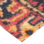 Bild eines Vintagen Teppichs. Beeindruckende Textu Tischdecke (Schrägansicht)