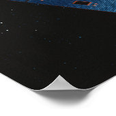 Bild eines Wettersatelliten Poster (Ecke)