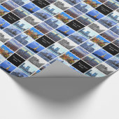 Bild-Foto-Collage New York Cityskyline-8 Geschenkpapier (Ecke)