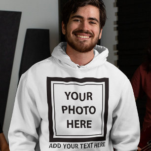 Bild Foto & Text hochladen – Anpassen Hoodie