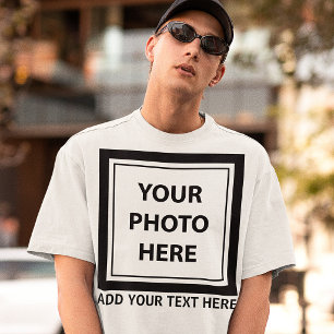 Bild Foto & Text hochladen – Anpassen T-Shirt