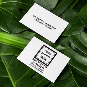 Bild Foto & Text hochladen – Einfach Save The Date