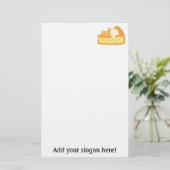 Bild für Apfelkuchen: Hinzufügen von Text zum Anpa Briefpapier (Stehend Vorderseite)