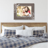 Bild für braune und weiße Blumen Leinwanddruck (Insitu (Schlafzimmer))