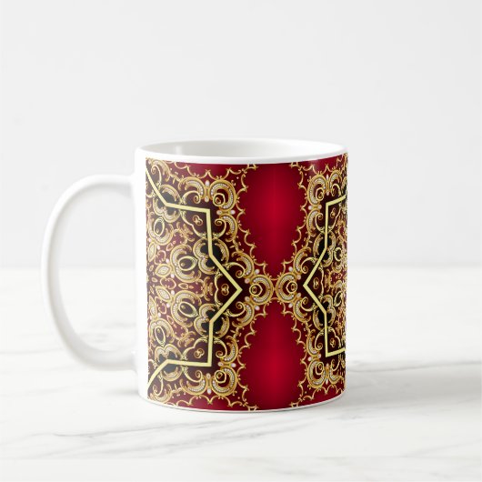 Bild Hintergrund mit Perle und Gold( Kaffeetasse (Links)